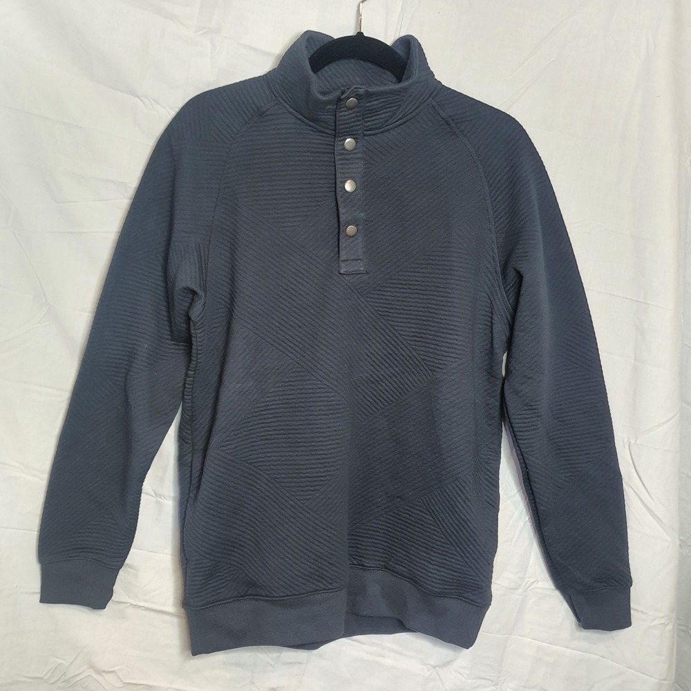 Goodfellow & Co Men's‎ Pullover Small Dark Gray Sweater Buttons